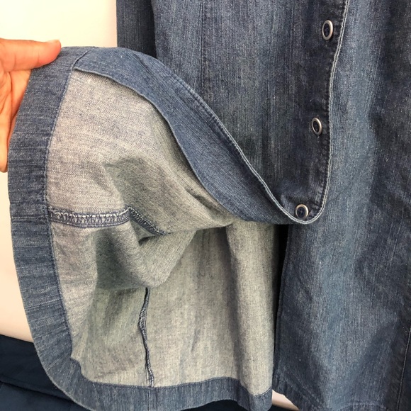 Donated Vintage Denim Maxi Dress - Picture 7 of 12